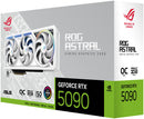ASUS ROG Astral GeForce RTX 5090 32GB GDDR7 WHITE OC Edition Graphics Card, 32GB GDDR7 512-Bit Memory, 2580MHz Boost Clock, 28 Gbps Memory Speed, 21760 CUDA Cores, White | 90YV0LWA-M0NA00