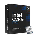 Intel Core processor packaging with a clear view of the CPU on a white background