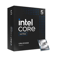 Intel Core processor packaging with a clear view of the CPU on a white background
