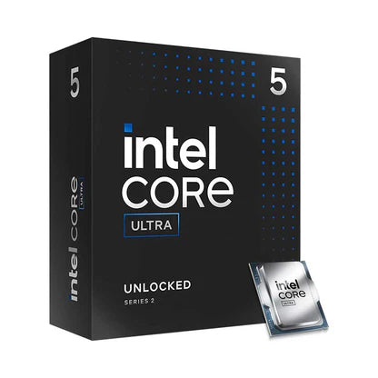 Intel Core processor packaging with a clear view of the CPU on a white background