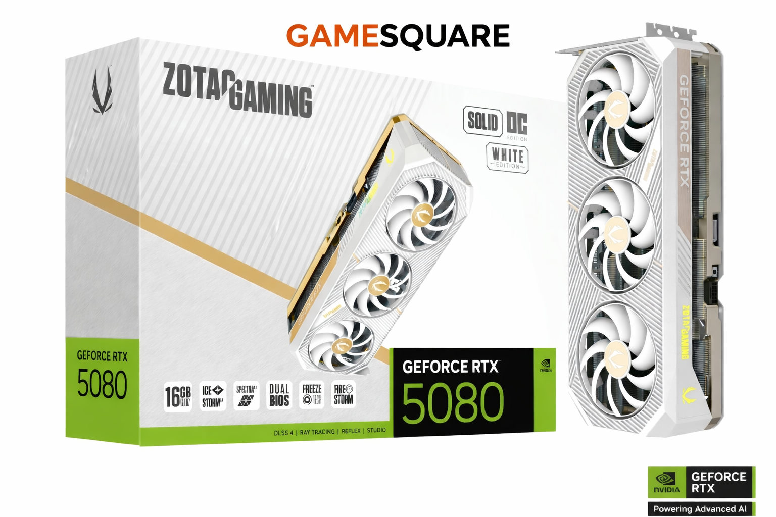 ZOTAC GAMING GeForce RTX 5080 16GB SOLID OC White Edition