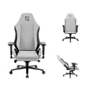 Navodesk Apex Core Gaming Chair, SoftKnit, Lumbar & Neck Pillows for Extra Support, 4D Armrests, Class 4 Hydraulics with 5 Star Wheelbase, Tilt Mechanism with 90-135°, Grey | APEX-CR-GY