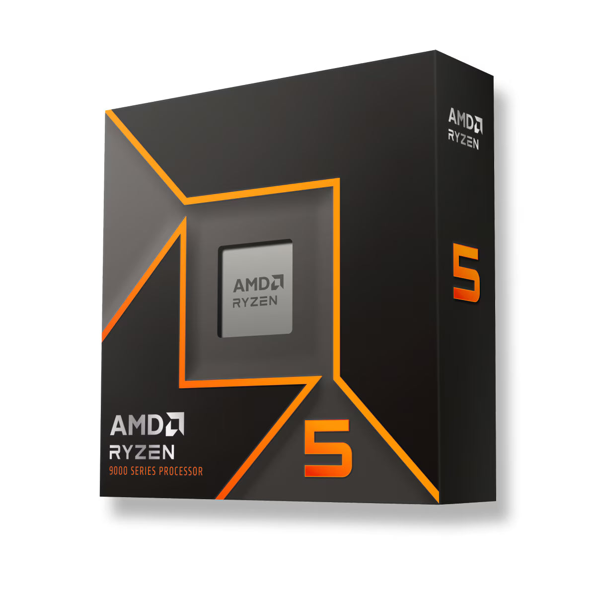 AMD Ryzen 5 9600X AM5 CPU Processor, 6 Cores & 12 Threads, 5.4 GHz Max Boost Clock, 6MB L2 & 32MB L3 Cache, AMD Radeon Graphics, Zen 5, PCIe 5.0 x16 | 100-100001405WOF