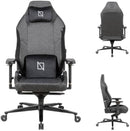 Navodesk Apex Pro Max Ultra Weave High Back Gaming Chair, Lumbar Support, 4D Armrests, Magnetic Headrest, 155° Backrest Recline, 180kg Weight Capacity, Ultra Black
