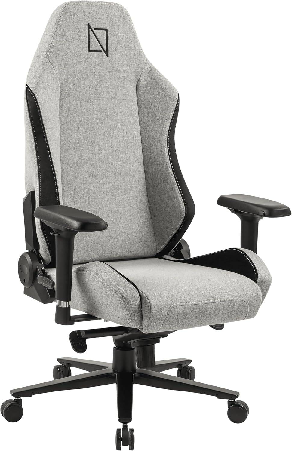 Navodesk Apex Core Gaming Chair, SoftKnit, Lumbar & Neck Pillows for Extra Support, 4D Armrests, Class 4 Hydraulics with 5 Star Wheelbase, Tilt Mechanism with 90-135°, Grey | APEX-CR-GY