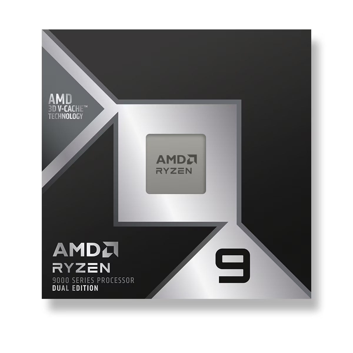 AMD Ryzen 9 9950X3D2 Dual Edition AM5 Desktop Processor, 16 Cores & 32 Threads, Up to 5.6 GHz Max Boost Clock, 192MB L3 Cache, Integrated AMD Radeon Graphics, 256GB Max Memory, DDR5-5600, PCIe 5.0 | 100-100001978WOF