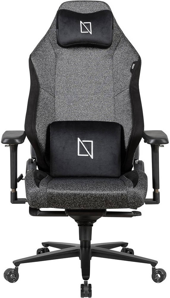 Apex Pro - Ultraweave Premium ergonomic gaming support with 4D armrests and memory foam comfort.