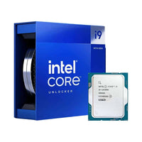Intel Core i9 processor packaging with CPU on a white background