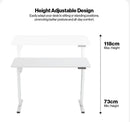 Navodesk LITE Electric Height Adjustable Standing Desk 140 × 60 cm WHITE