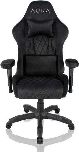 AURA Aria Gaming Chair Ergonomic Design, 4D Armrests & 4-Way Lumbar Support-BLACK