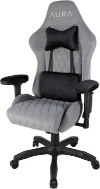 AURA Aria Gaming Chair Ergonomic Design, 4D Armrests & 4-Way Lumbar Support-GRAY