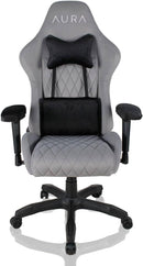 AURA Aria Gaming Chair Ergonomic Design, 4D Armrests & 4-Way Lumbar Support-GRAY