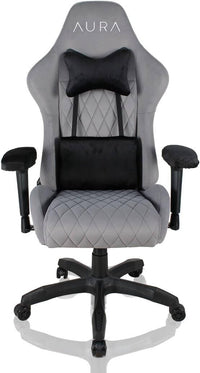 AURA Aria Gaming Chair Ergonomic Design, 4D Armrests & 4-Way Lumbar Support-GRAY