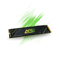 AGI 512GB AI818 PCIe NVMe M.2 Gen4x4 SLC Cache 3D TLC NAND Flash Internal Solid State Drive SSD with Heat Sink