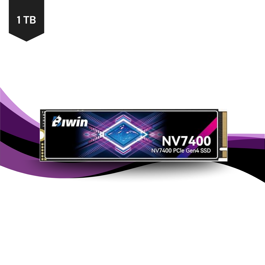 BIWIN Black Opal NV7400 1TB SSD Gen4x4, Read Speed up to 7450MB/s, NVMe M.2 2280 PCIe 4.0 Internal PC Solid State Drive for Laptop/Desktop/PS5