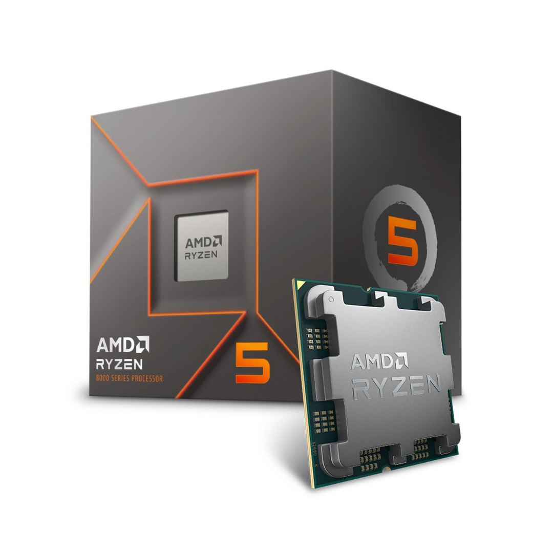 AMD Ryzen 5 8500G 3.5 GHz AM5 Processor, 6 Cores & 12 Threads, Radeon Graphics, 16MB L3 Cache, 5.0 GHz Max Boost Clock, Dual Channel DDR5 Memory, 192GB Max Memory Size | 100-100001236BOX