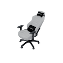AndaSeat Luna Series Gaming Chair, Fabric Linen Upholstery Material, 1D Armrest, 60mm Casters With PU Rubber, Class 4 Hydraulic Pistons, 90° to 160° Adjustable Backtilt, Gray
