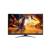 AOC Gaming CQ27G4Z2/89 27-inch Curved Gaming Monitor, QHD 2560x1440, Fast VA, 260Hz Refresh Rate, 1ms GtG, 0.3ms MPRT, 1500R Curvature, Adaptive Sync, HDR400, Black & Red | CQ27G4Z2