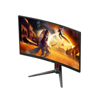 AOC Gaming CQ27G4Z2/89 27-inch Curved Gaming Monitor, QHD 2560x1440, Fast VA, 260Hz Refresh Rate, 1ms GtG, 0.3ms MPRT, 1500R Curvature, Adaptive Sync, HDR400, Black & Red | CQ27G4Z2