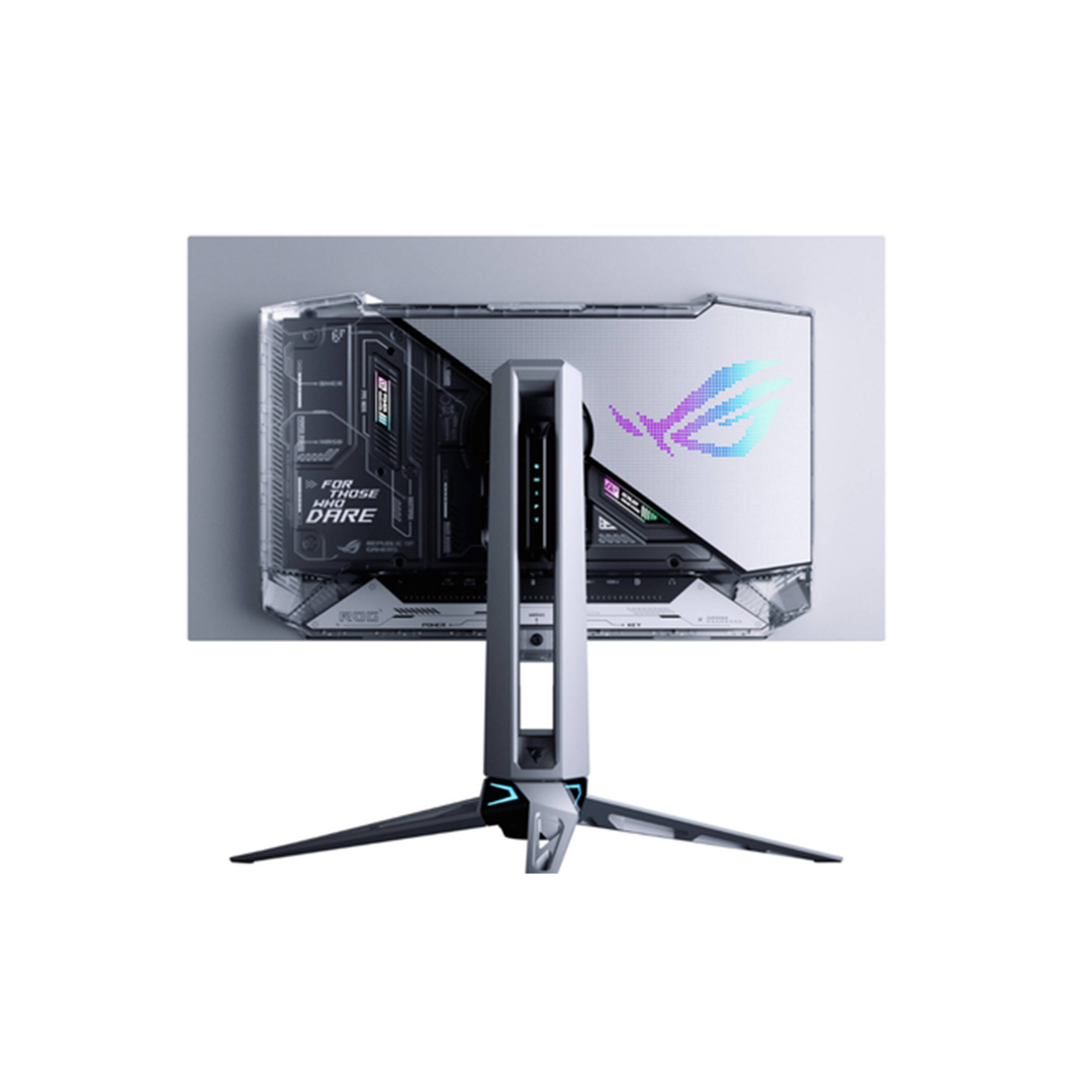 ASUS ROG Swift OLED PG27AQWP-W Gaming Monitor, 27" WOLED Display, DualQHD Resolution, 540Hz Refresh Rate, FHD 720Hz, 0.02ms GTG, G-SYNC Compatible, Glossy OLED, Silver | 90LM0CF2-B01971