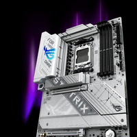 Computer motherboard with ASUS logo on a dark background