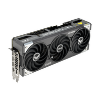 Asus GeForce RTX graphics card with three fans on a white background