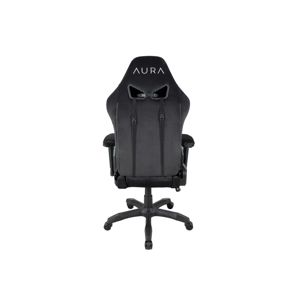 AURA Aria Gaming Chair, Ergonomic Design, 4D Armrests, 4-Way Lumbar Support, Reclining Function, Full Moulded Foam, 180kg, Breathable Fabric, Black | ARIA-BLK