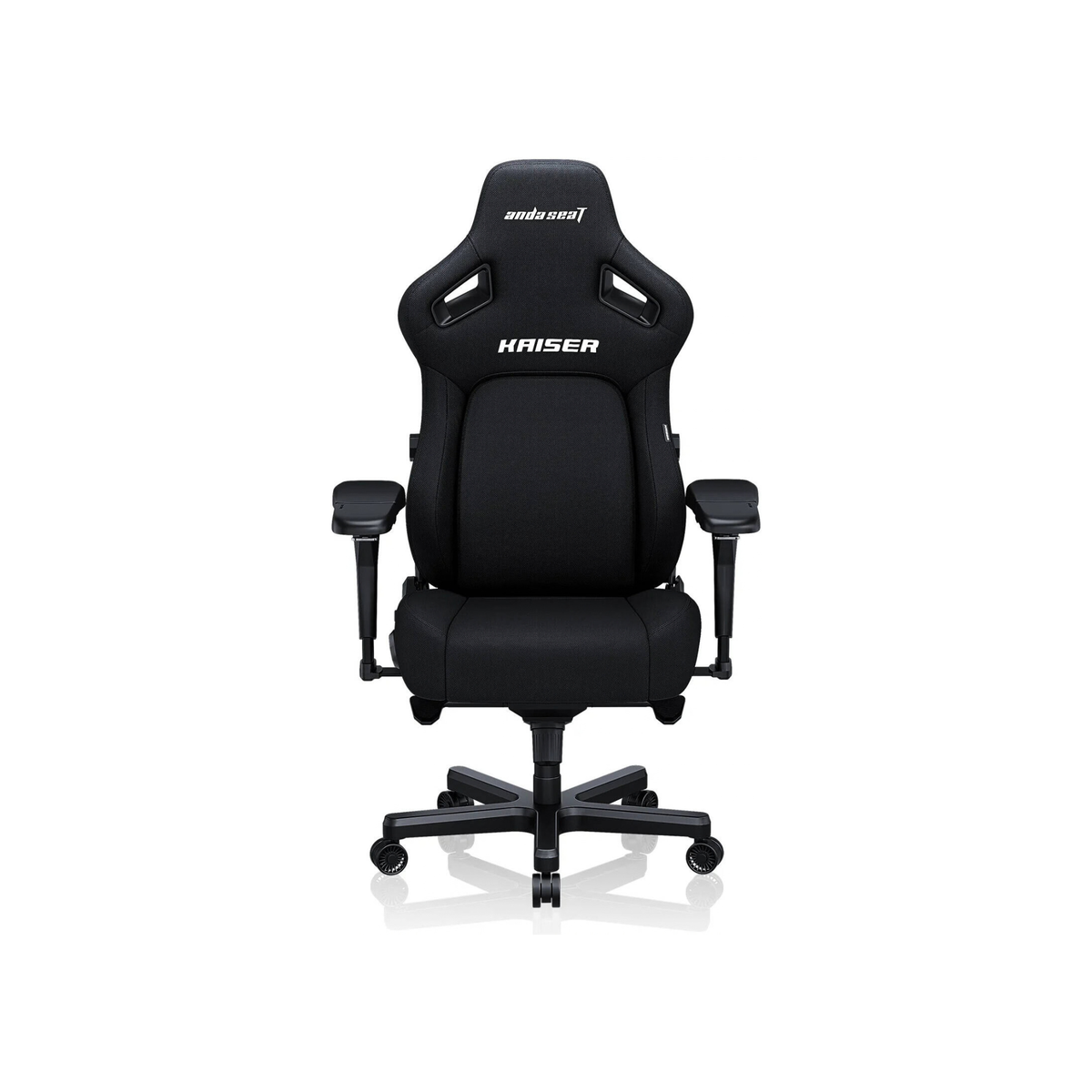 AndaSeat Kaiser 4 Series XL Gaming Chair, Linen Fabric, 5D Armrests, Pop-Out Lumbar Support, 90-135° Recline, 180kg, Carbon Black | AD12YDDC-XLL-20-B-CF