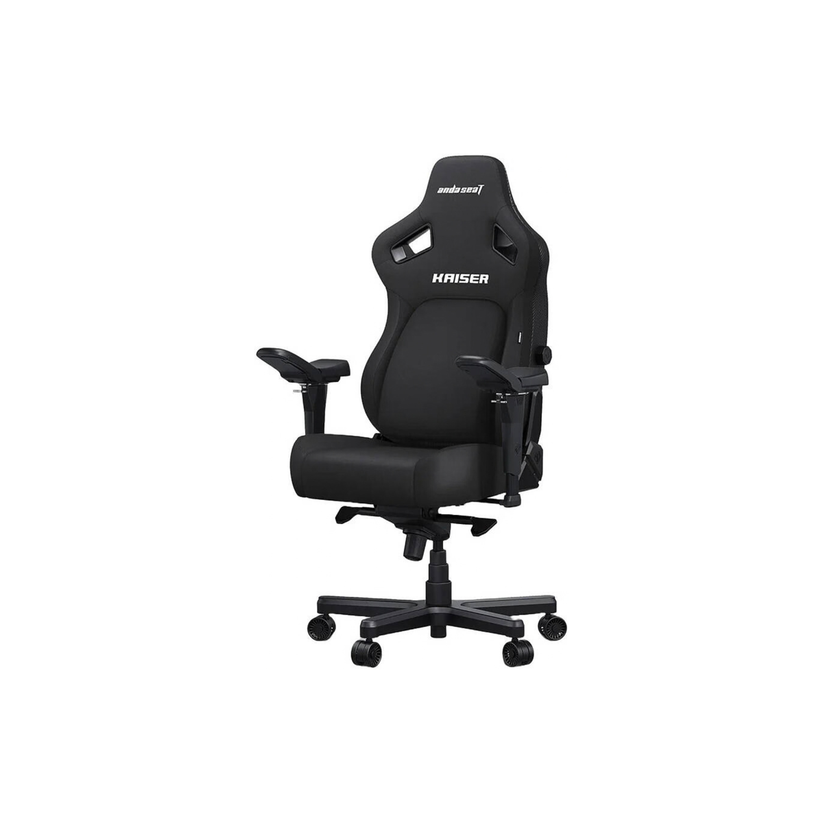 AndaSeat Kaiser 4 Series XL Gaming Chair, Linen Fabric, 5D Armrests, Pop-Out Lumbar Support, 90-135° Recline, 180kg, Carbon Black | AD12YDDC-XLL-20-B-CF