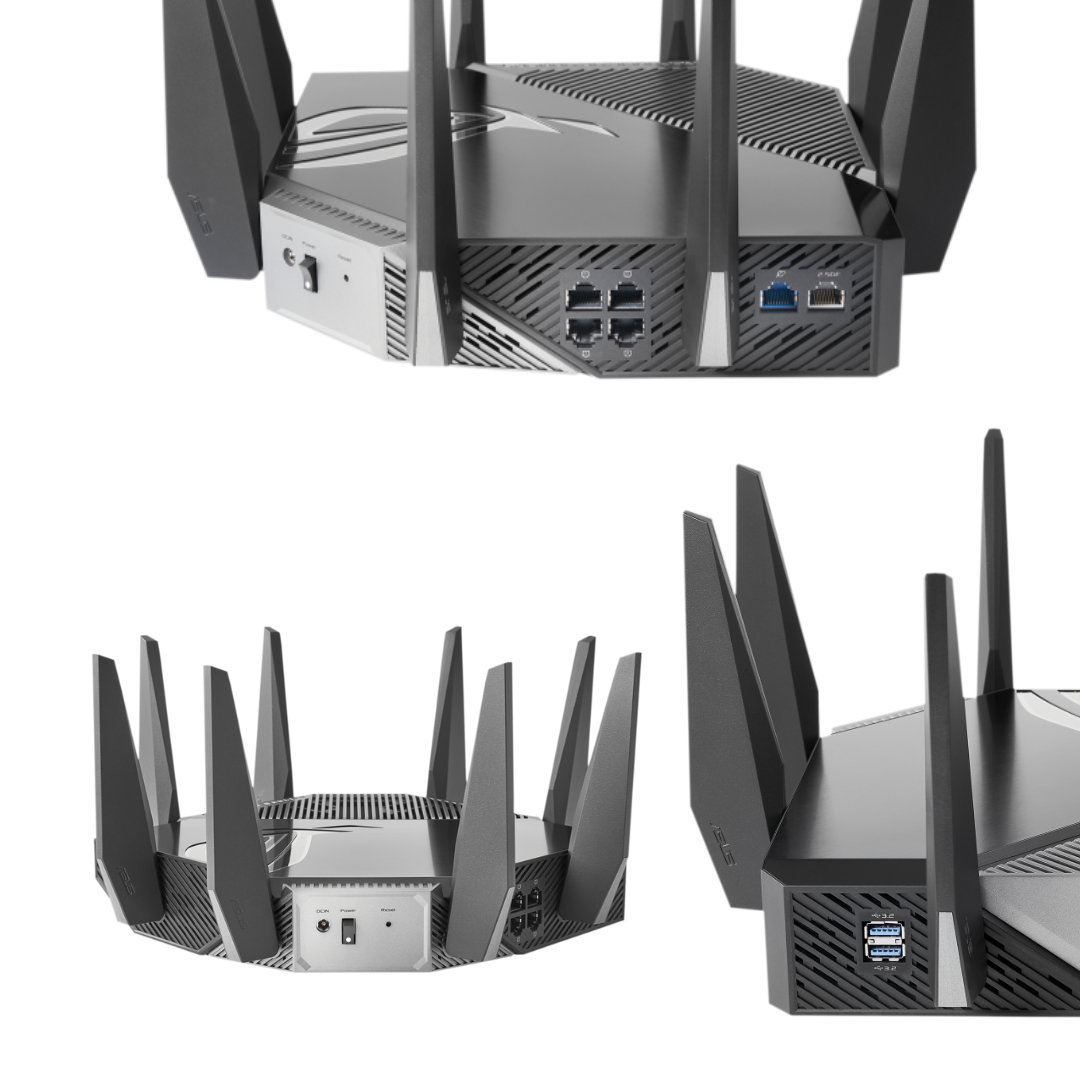 Asus WiFi 6 TriBand Gigabit Gaming Router ROG GTAXE11000 Rapture 802.11ax