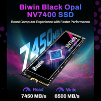BIWIN Black Opal NV7400 1TB SSD Gen4x4, Read Speed up to 7450MB/s, NVMe M.2 2280 PCIe 4.0 Internal PC Solid State Drive for Laptop/Desktop/PS5