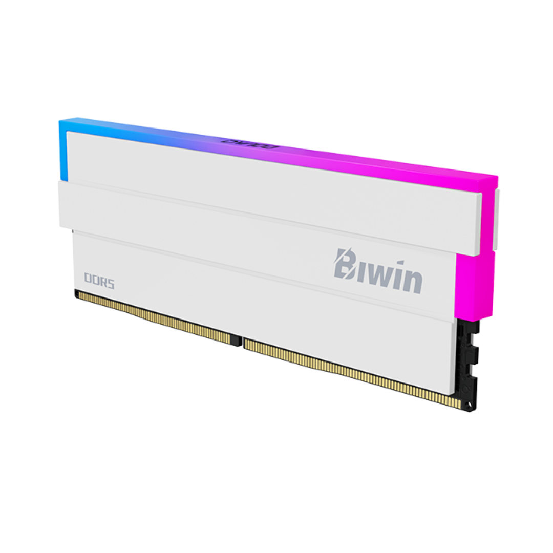 Biwin Dw100-Cw002 32Gb Ddr5 6400Mhz 2X16Gb Rgb Desktop Ram - White