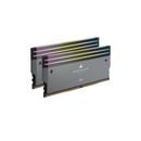 Two RAM modules with RGB lighting on a white background