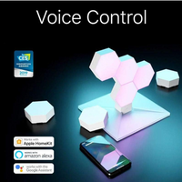 Cololight Plus Kit 7 RGB LED panels with base, HomeKit and Alexa compatible