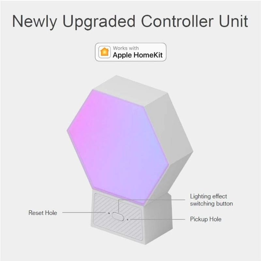 Cololight Plus Kit 7 RGB LED panels with base, HomeKit and Alexa compatible