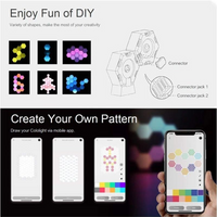 Cololight Plus Kit 7 RGB LED panels with base, HomeKit and Alexa compatible