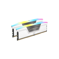 CORSAIR 32GB VENGEANCE RGB DDR5 6400MTs DIMM Memory Kit (White, 2 x 16GB)