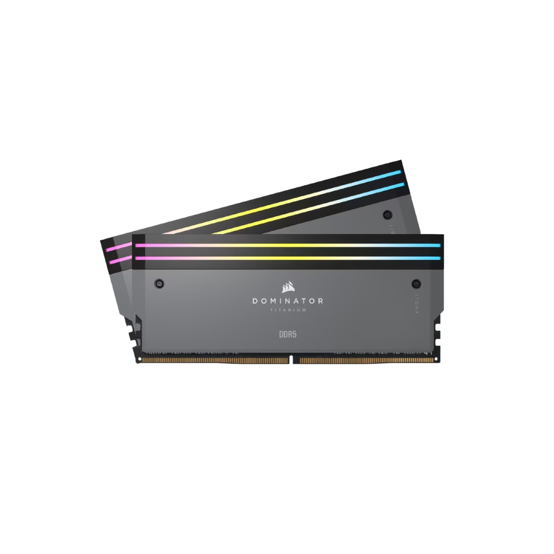 CORSAIR DOMINATOR TITANIUM RGB DDR5 RAM 64GB (2x32GB) DDR5 6000MHz CL30 AMD EXPO iCUE Compatible Computer Memory - Grey (CMP64GX5M2B6000Z30) (2)