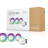 Deepcool LE720 white 360mm ARGB AIO liquid CPU cooler with 3 fans