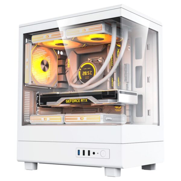 GAMING PC BASIC, Intel Core i5-14400F, 16GB DDR4 3200MHz, RTX 3050 6GB OC, 1TB NVMe SSD, H610M Motherboard, 650W PSU, 4-Fan Case | Gaming PC UAE