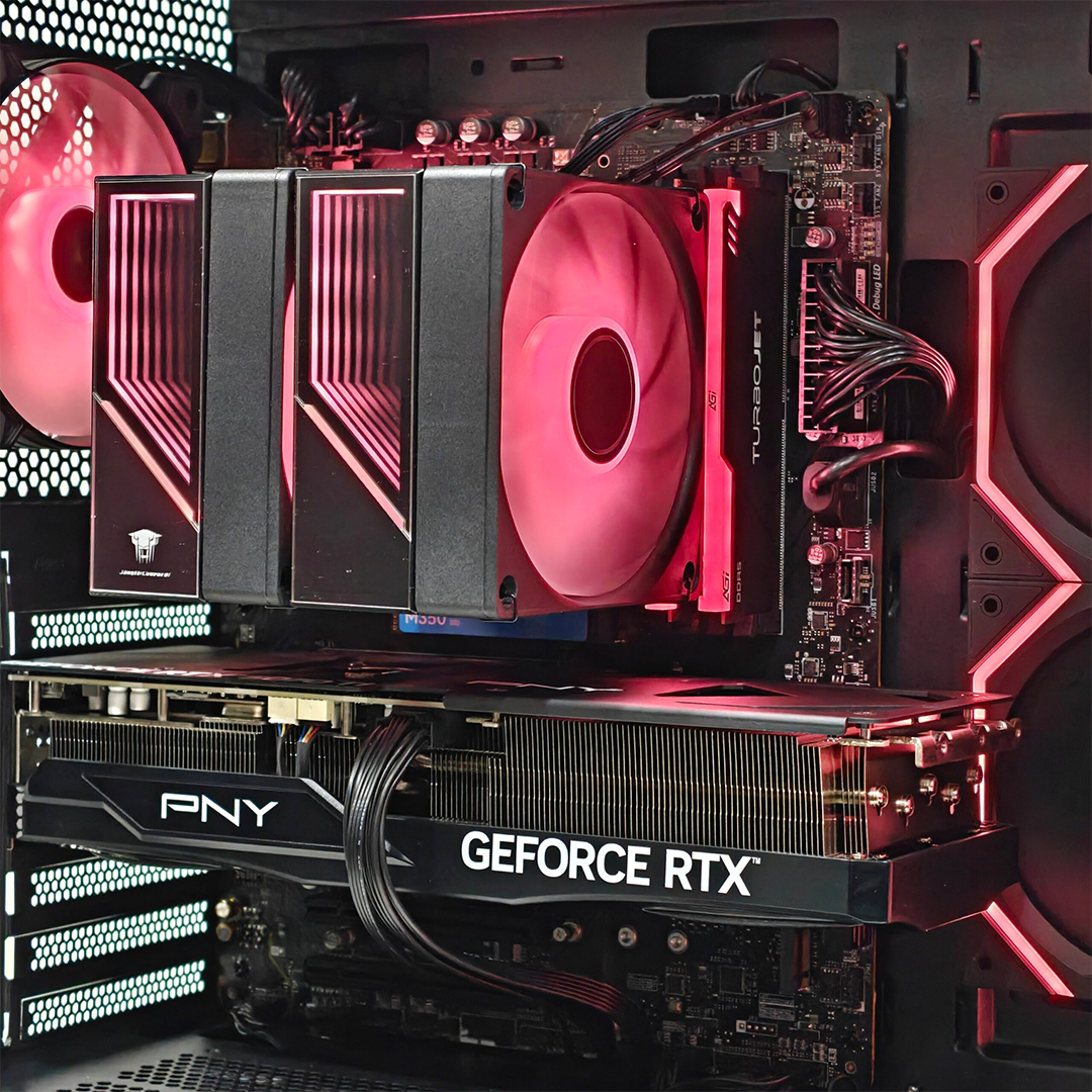 GAMING PC VISION, AMD Ryzen 5 9600X, 16GB DDR5, RTX 5060 8GB OC, 1TB NVMe SSD, B850M Motherboard, 650W PSU, AIO Cooler, 4-Fan Case | Gaming PC UAE