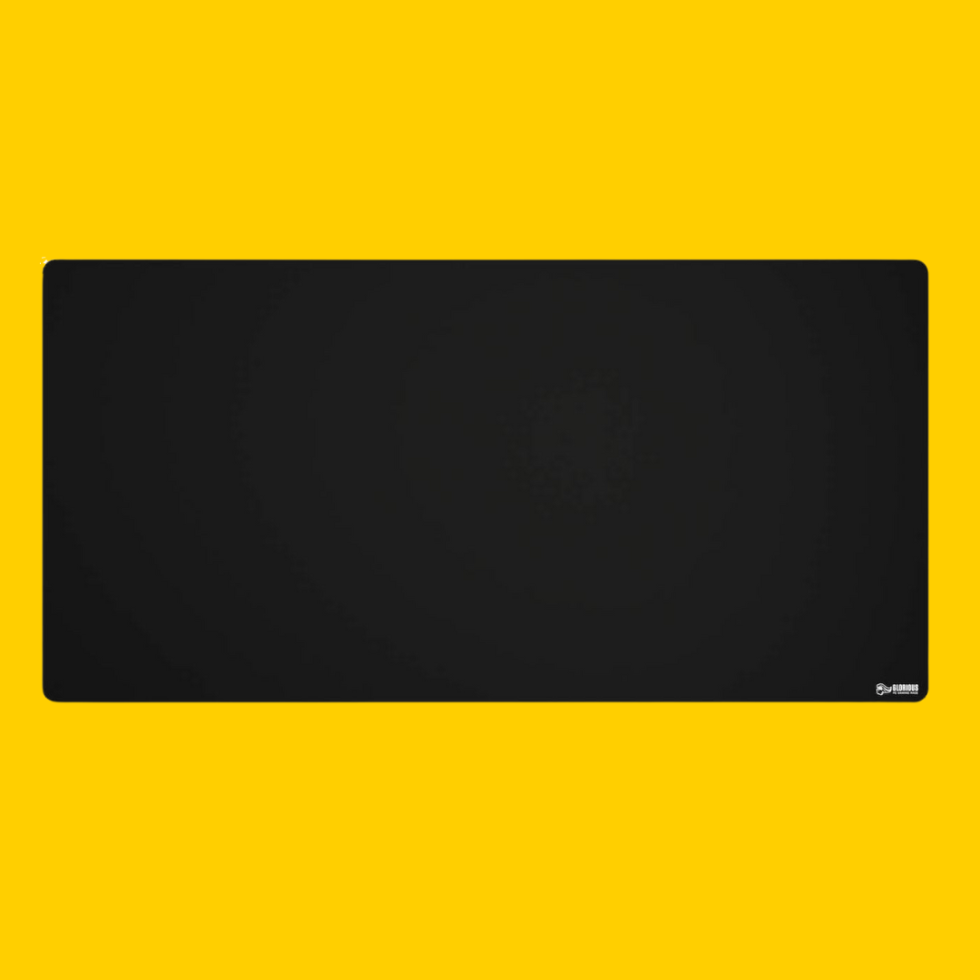Glorious 3XL Extended Gaming Mouse Mat_Pad - Large, Wide (3XL Extended) Black Cloth Mousepad, Stitched Edges _ 24_x48_ (G-3XL)