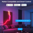 Govee Neon Lights, RGBIC Neon Rope Light 2 Works with Matter, Alexa, Google Assistant, Custom DIY Neon Strip Lights for Bedroom and Wall Decor, Shape Mapping, Softer Material, 16.4ft, White