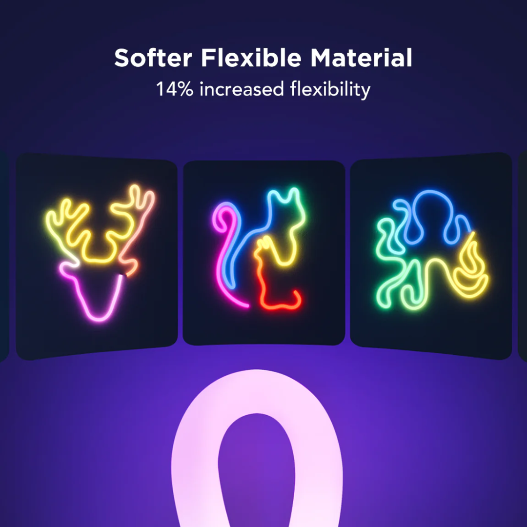 Govee Neon Lights RGBIC Neon Rope Light 2 16.4ft white with smart app control