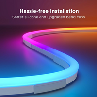 Govee Neon Lights RGBIC Neon Rope Light 2 16.4ft white with smart app control