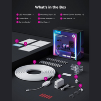 Govee Neon Rope Light 16.4ft RGBIC LED strip wall lining with app control