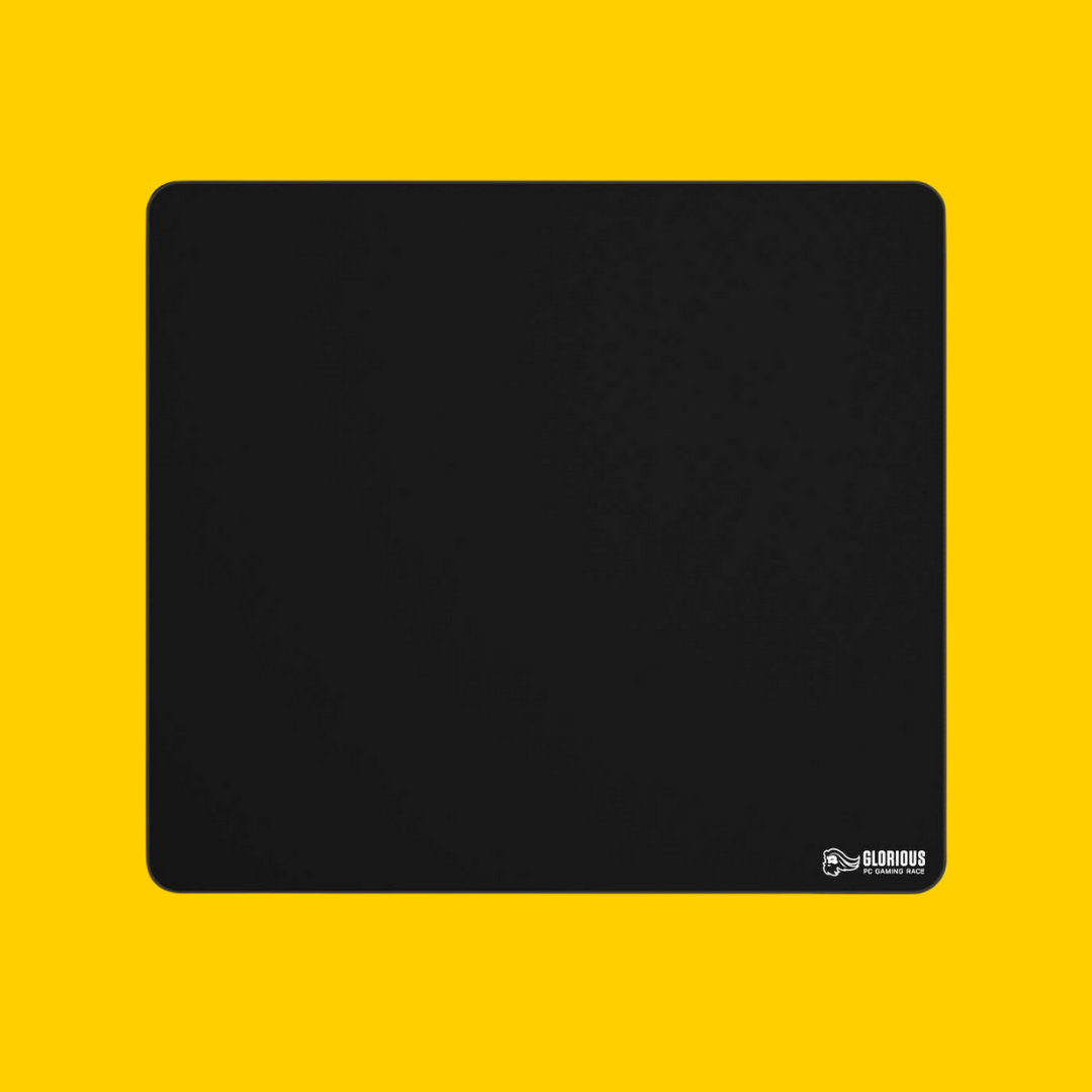Glorious XL Gaming Mouse Mat_Pad - Large, Wide (XL) Black Cloth Mousepad, Stitched Edges