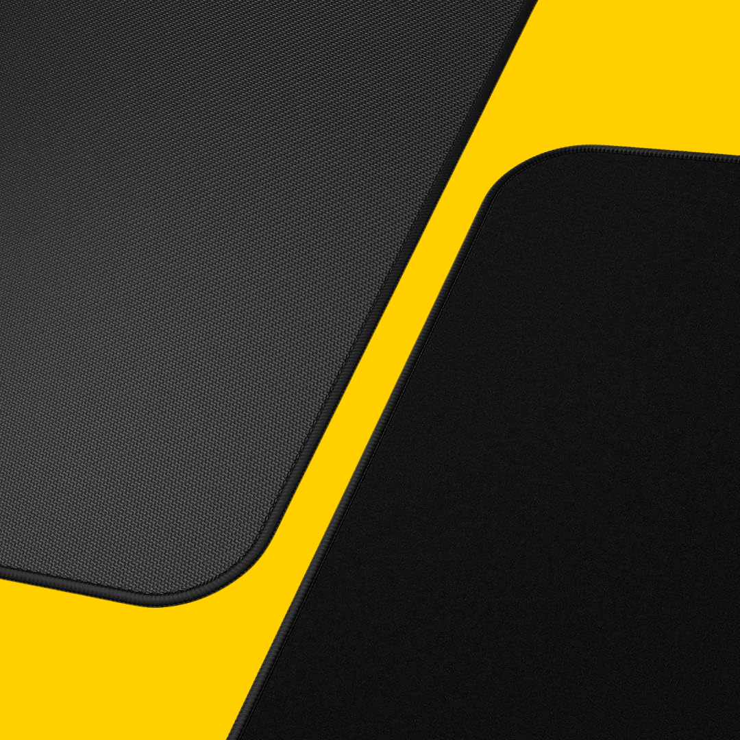 Glorious XL Gaming Mouse Pad 16x18 black with stitched edges