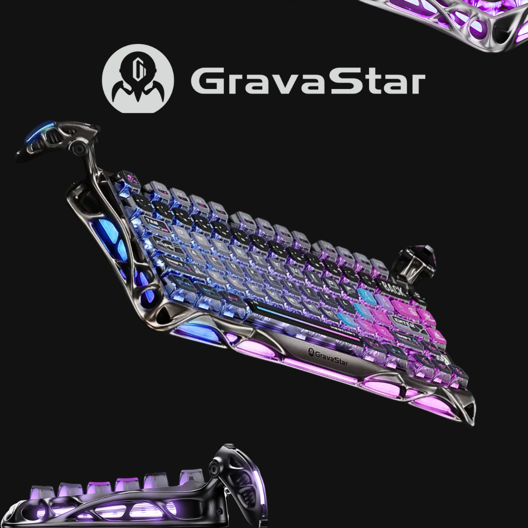GravaStar Mercury K1 Pro Special Edition - Cyberpunk Gaming Keyboard