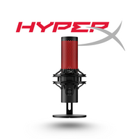 HyperX QuadCast 2 condenser gaming microphone black front view